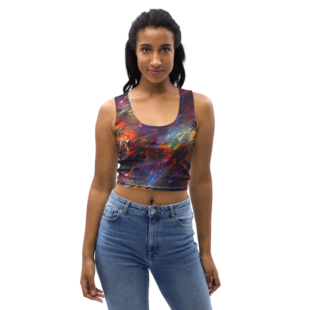 Auroral Ripples on Crop Top — Front