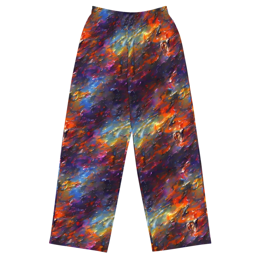 Auroral Ripples on Wide-Leg Pants — Front