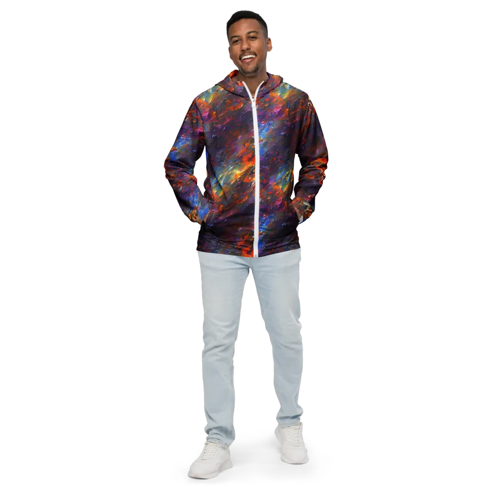 Auroral Ripples on Men's Windbreaker — Front