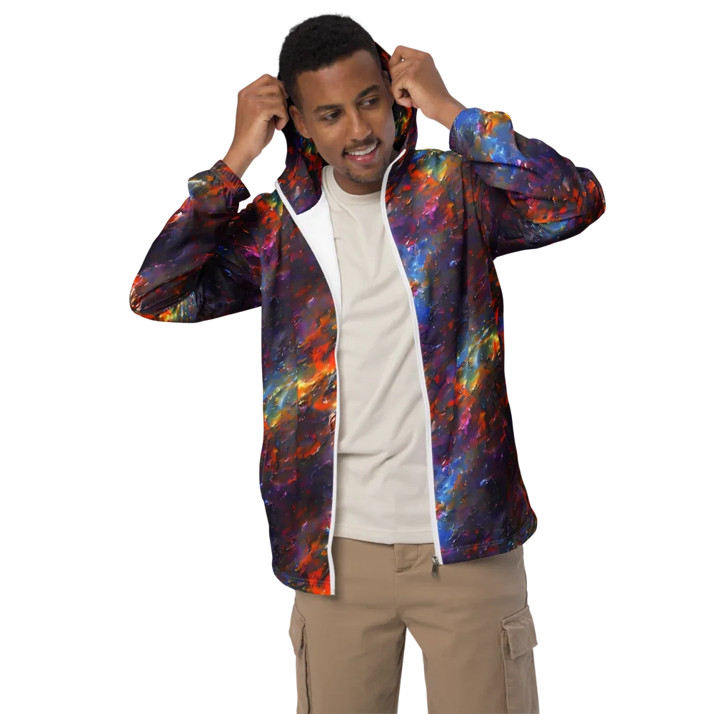 Auroral Ripples on Men's Windbreaker — Front