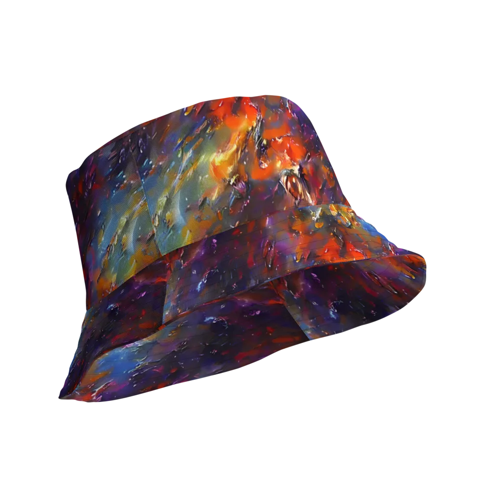 Auroral Ripples on Reversible Bucket Hat — Product details Outside
