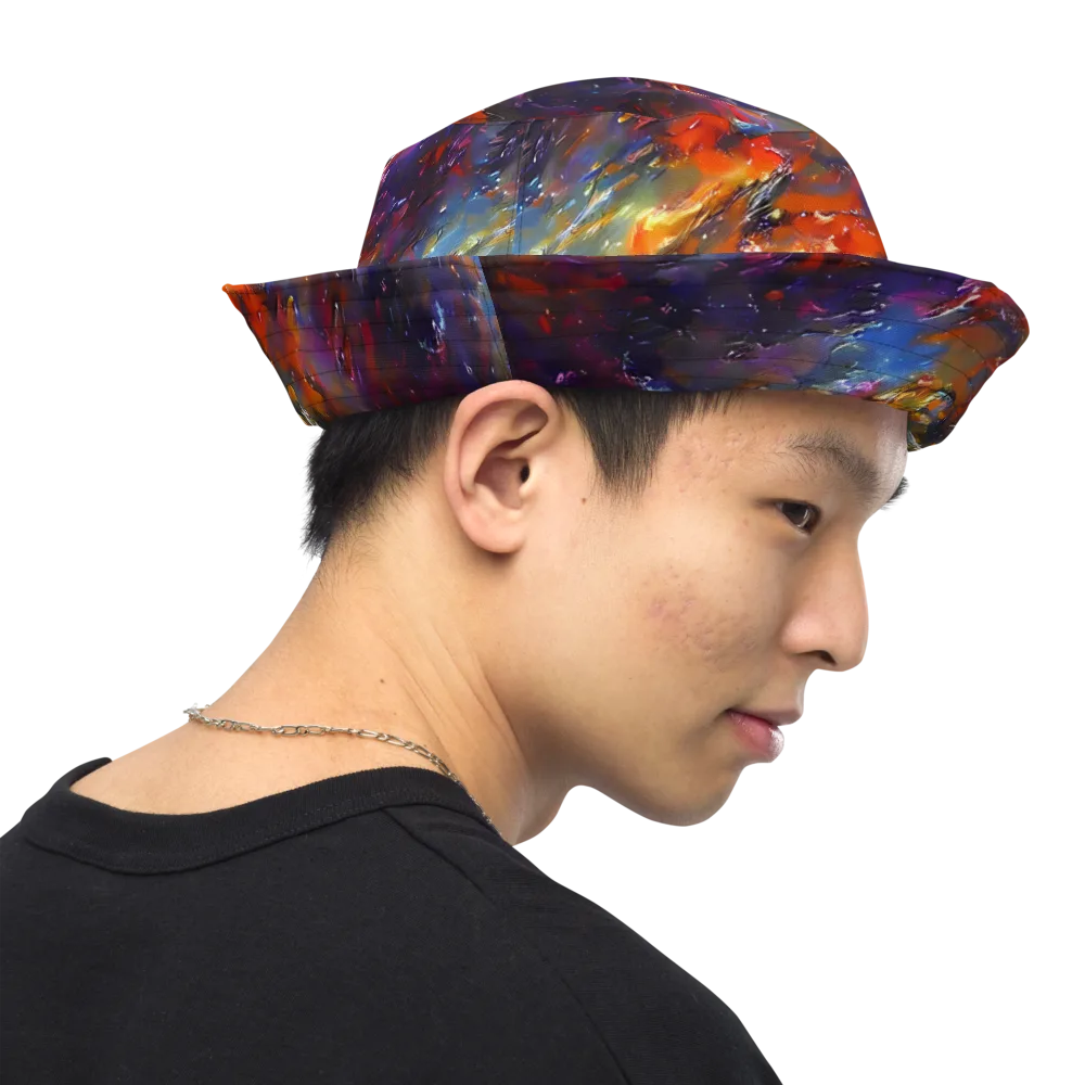 Auroral Ripples on Reversible Bucket Hat — Right Outside