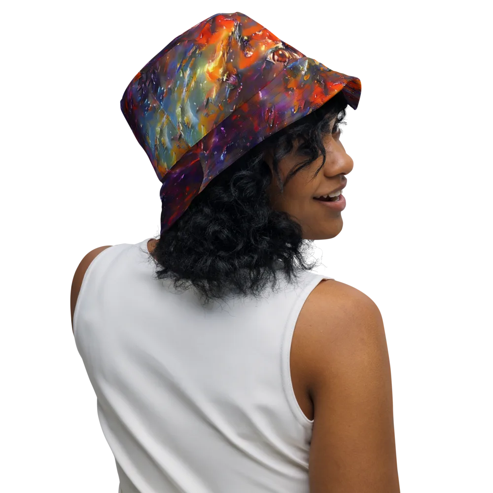 Auroral Ripples on Reversible Bucket Hat — Right Outside