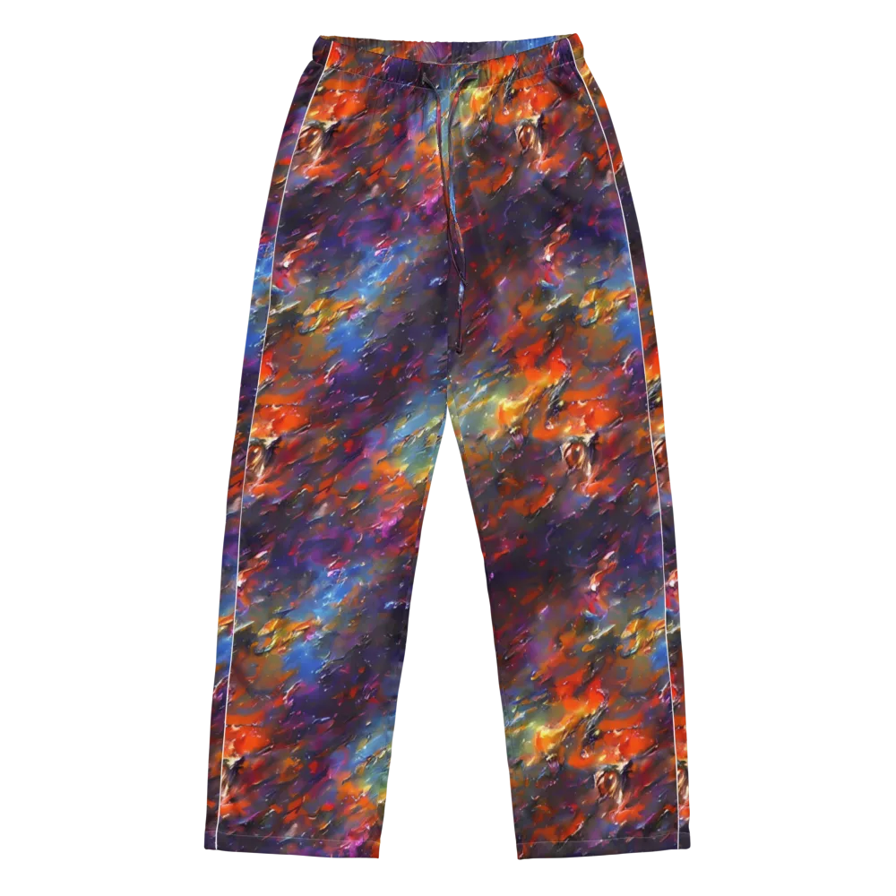 Auroral Ripples on Women's Pajama Pants — Front