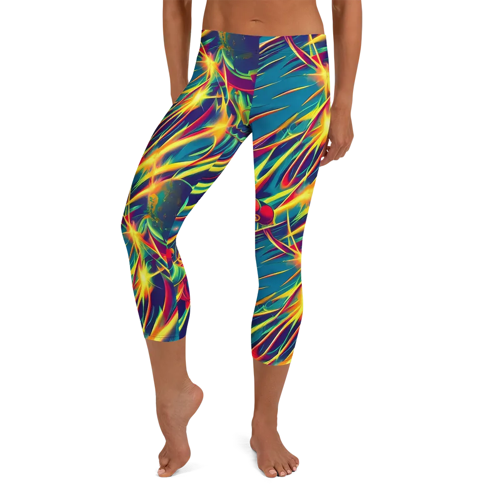 Cosmic Inferno on Capri Leggings — Front