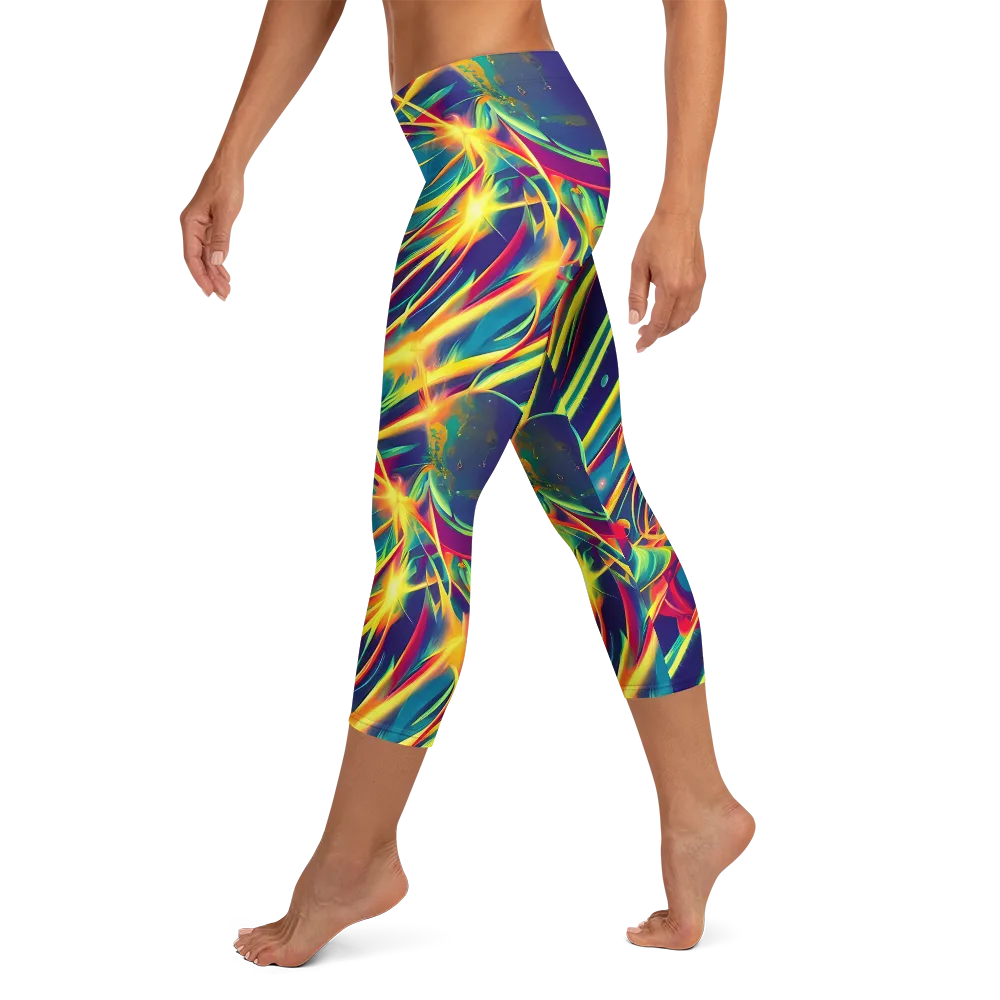 Cosmic Inferno on Capri Leggings — Left