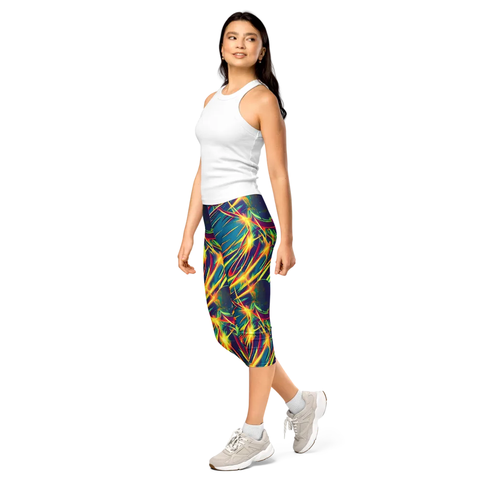 Cosmic Inferno on Capri Leggings — Left Front