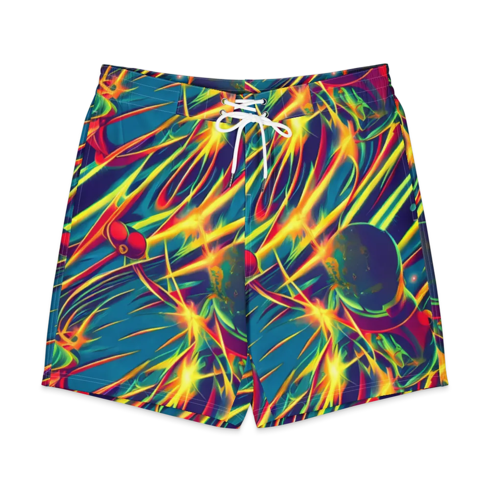 Cosmic Inferno on Men's Board Shorts — Front