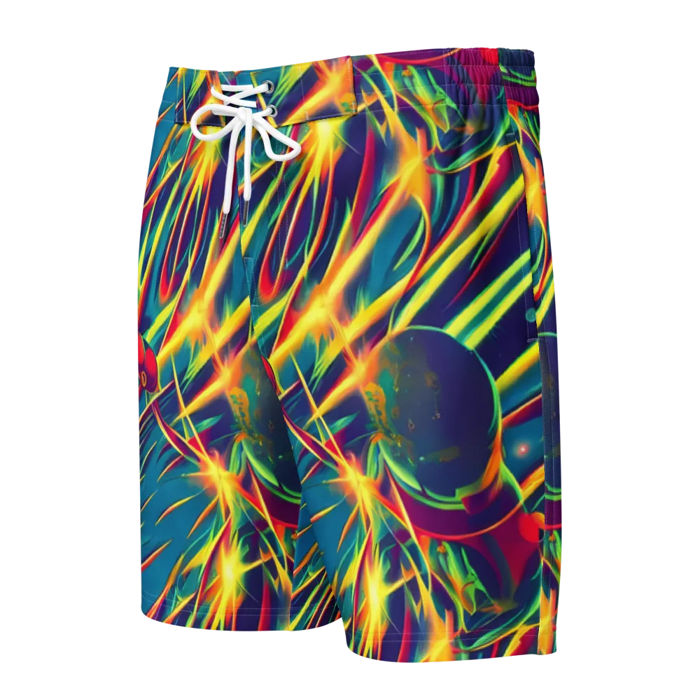 Cosmic Inferno on Men's Board Shorts — Front