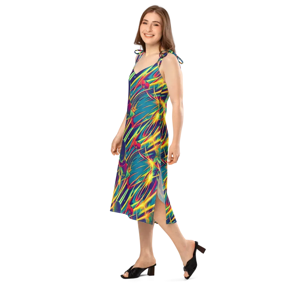 Cosmic Inferno on Slip Dress — Left Front