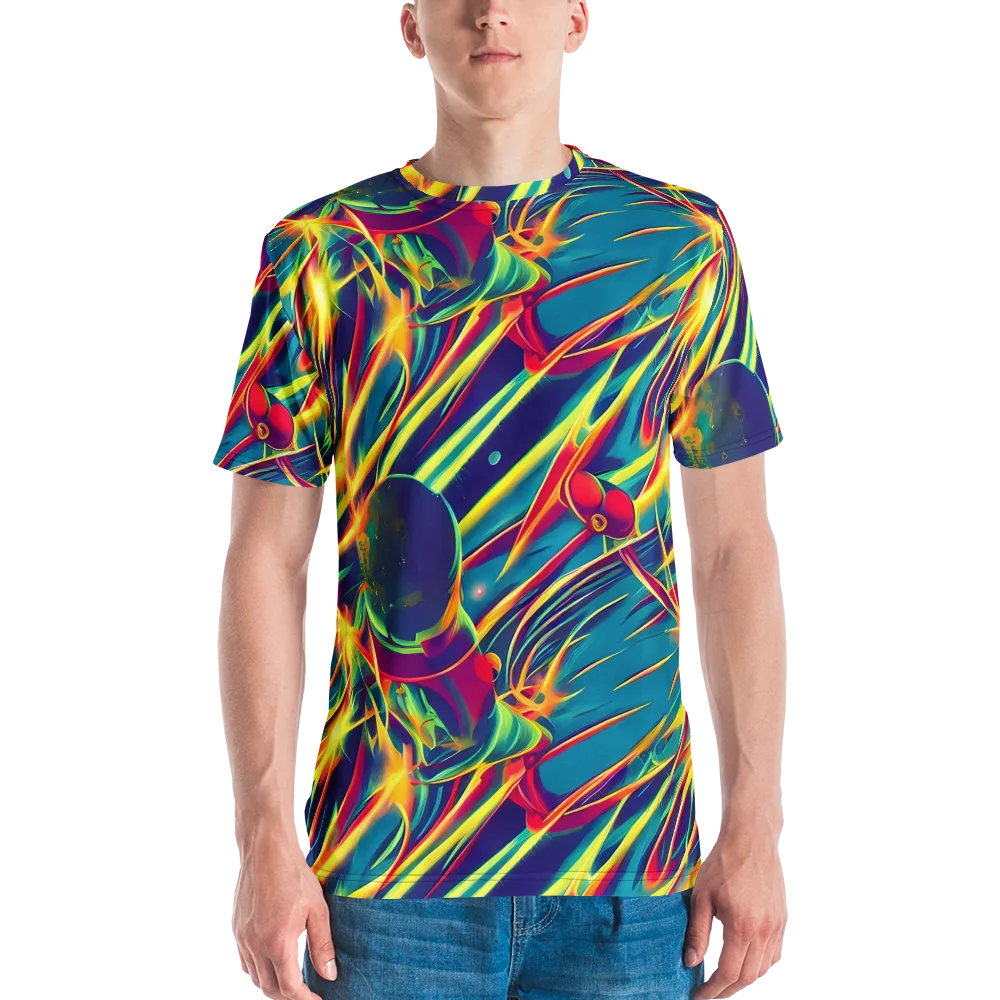 Cosmic Inferno on Men's Crew Neck T-Shirt — Front