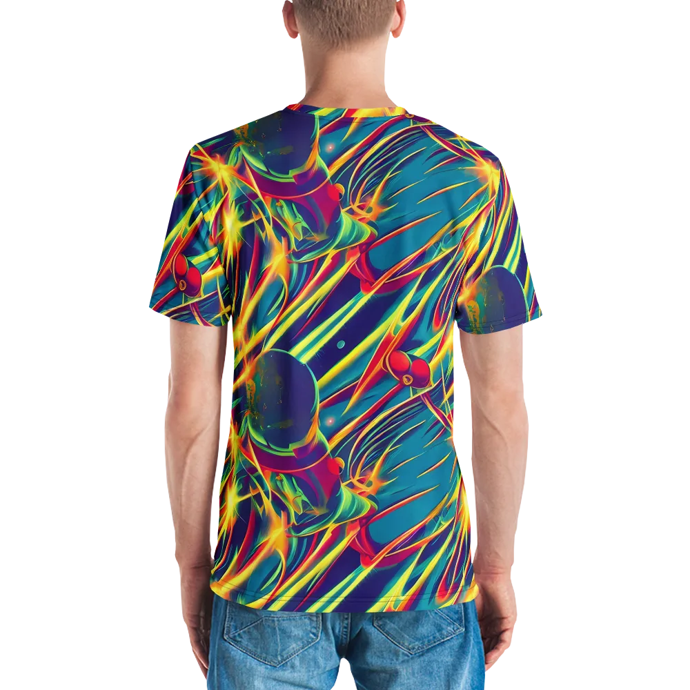 Cosmic Inferno on Men's Crew Neck T-Shirt — Back