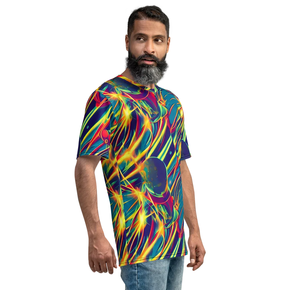 Cosmic Inferno on Men's Crew Neck T-Shirt — Right