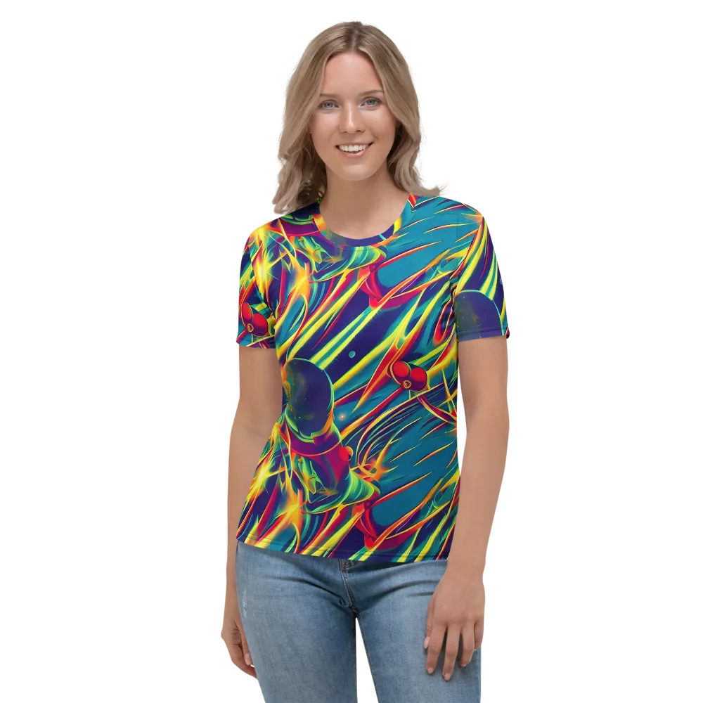 Cosmic Inferno on Women's Crew Neck T-Shirt — Front
