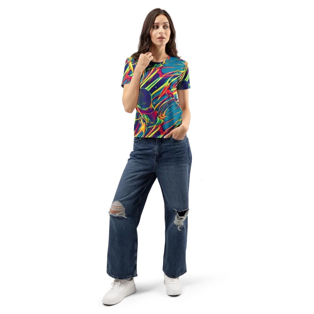 Cosmic Inferno on Women's Crew Neck T-Shirt — Front