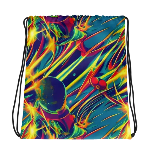Cosmic Inferno on a Drawstring Bag