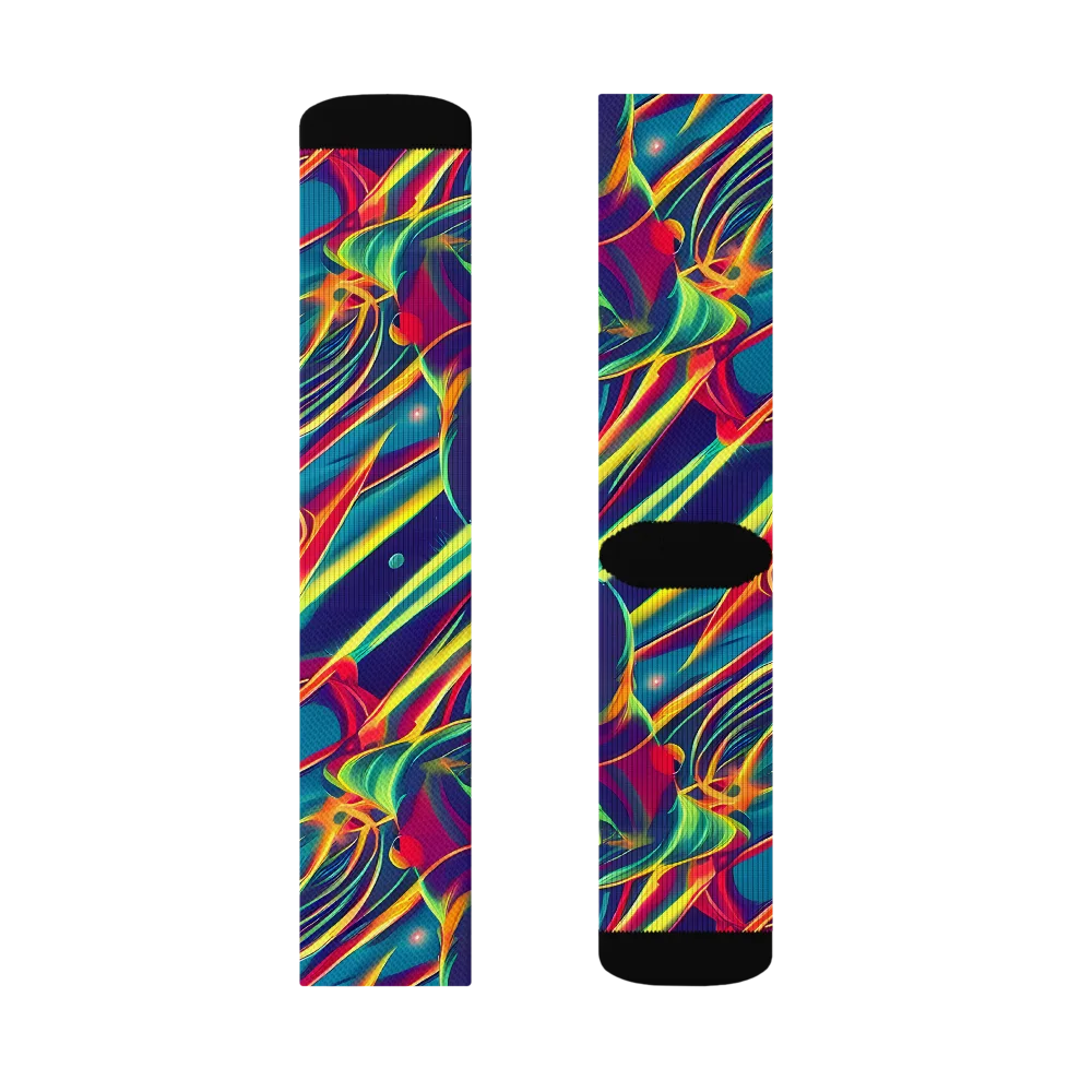 Cosmic Inferno on Socks — Right Sock
