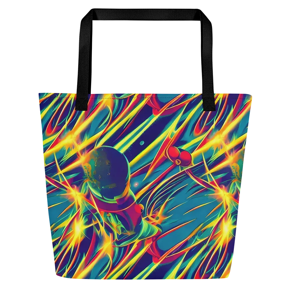 Cosmic Inferno on Large Tote Bag W/ Pocket — Front