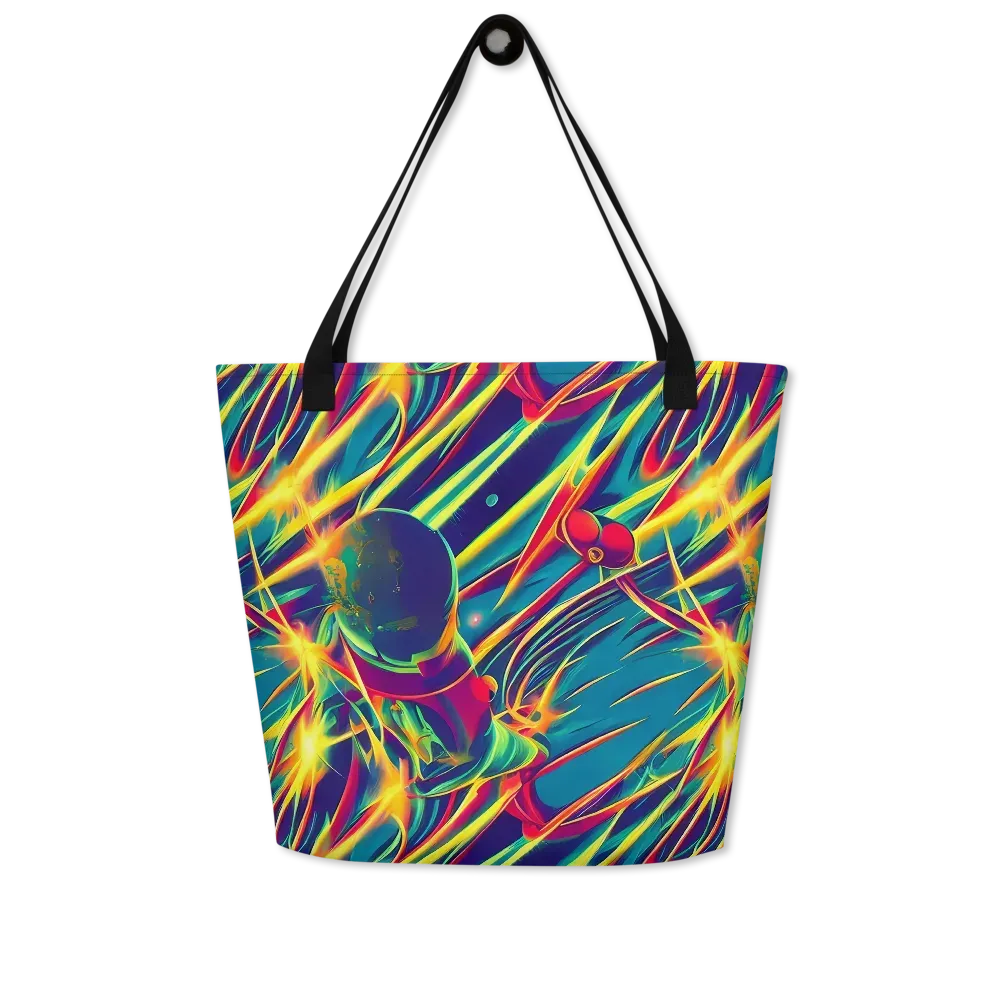 Cosmic Inferno on Large Tote Bag W/ Pocket — Front