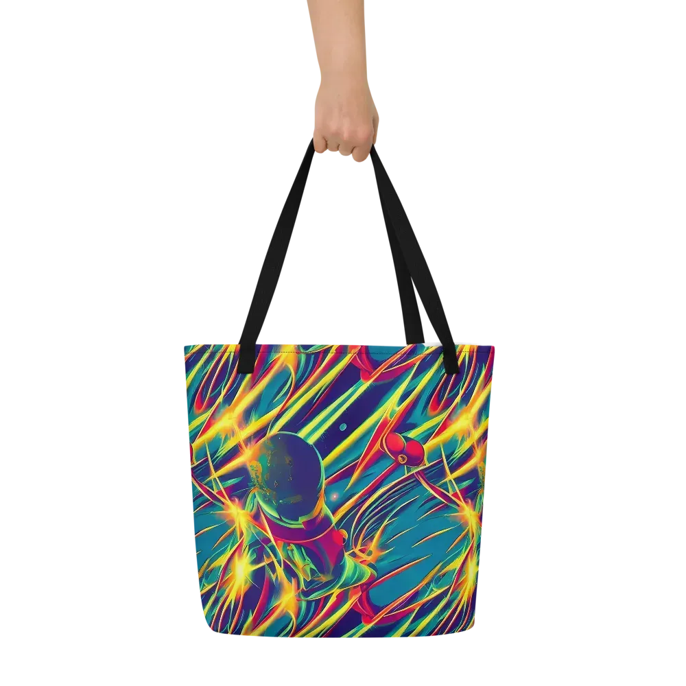 Cosmic Inferno on Large Tote Bag W/ Pocket — Front