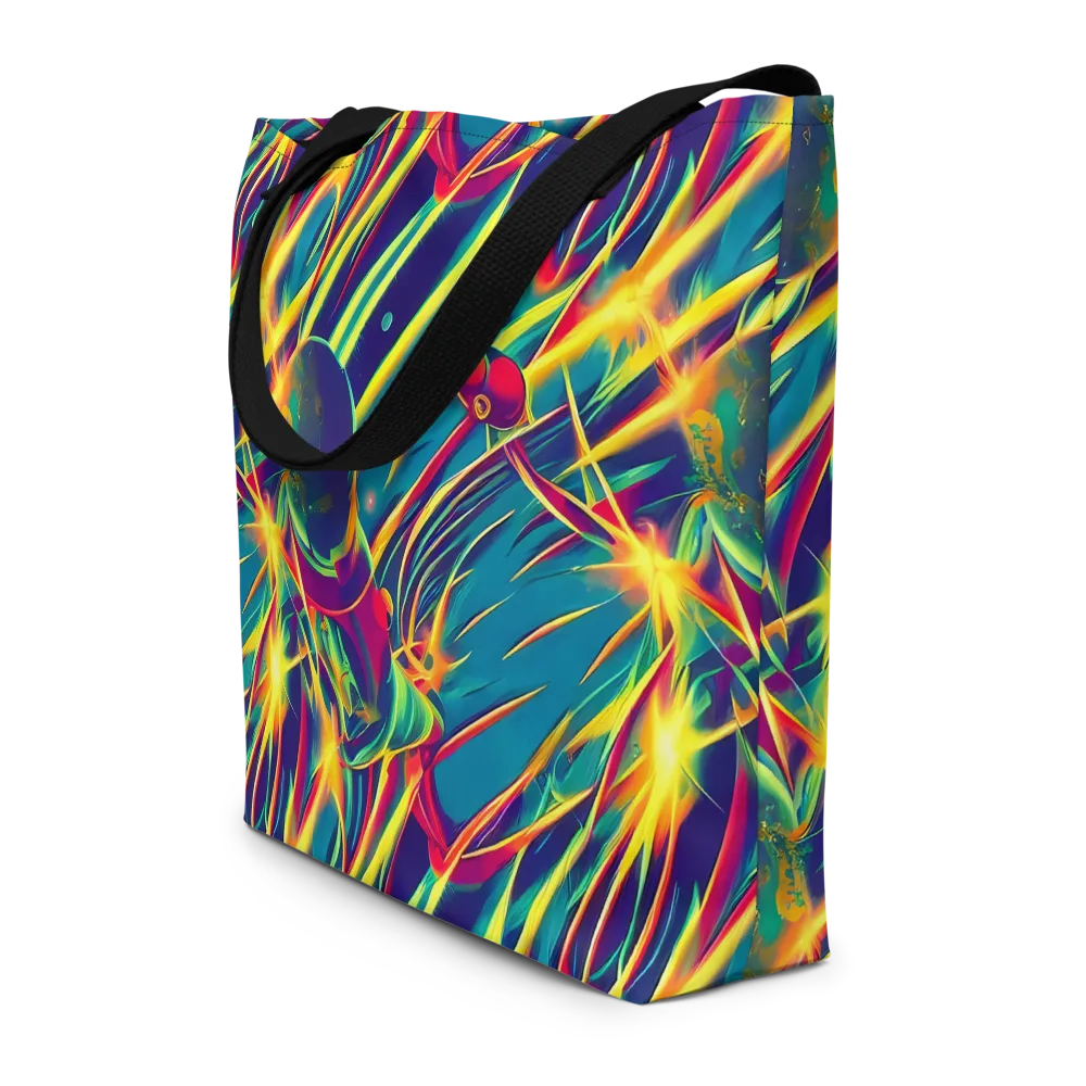 Cosmic Inferno on Large Tote Bag W/ Pocket — Front