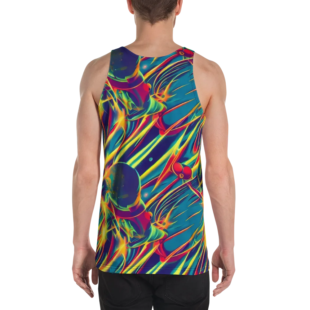 Cosmic Inferno on Men's Tank Top — Back