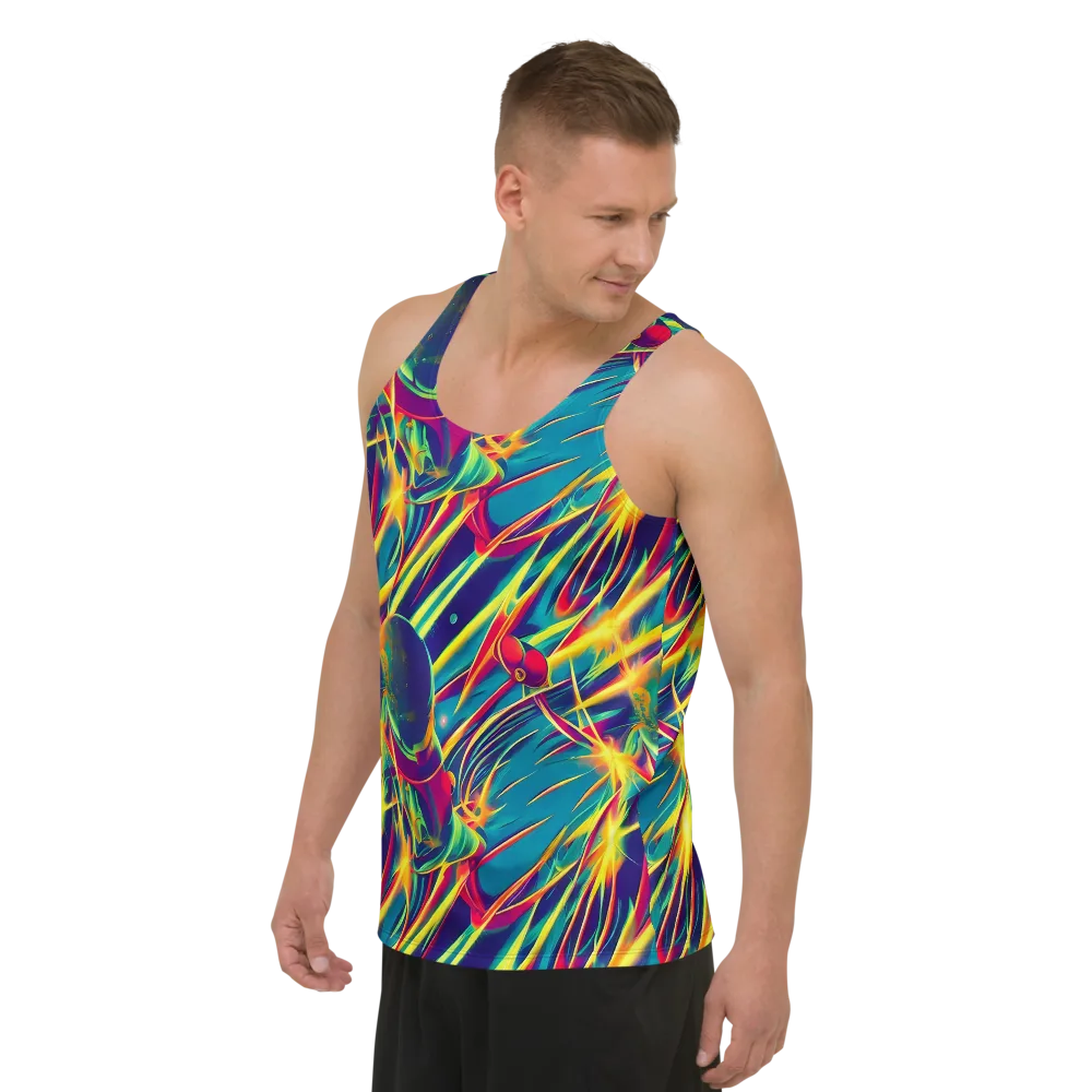 Cosmic Inferno on Men's Tank Top — Left Front