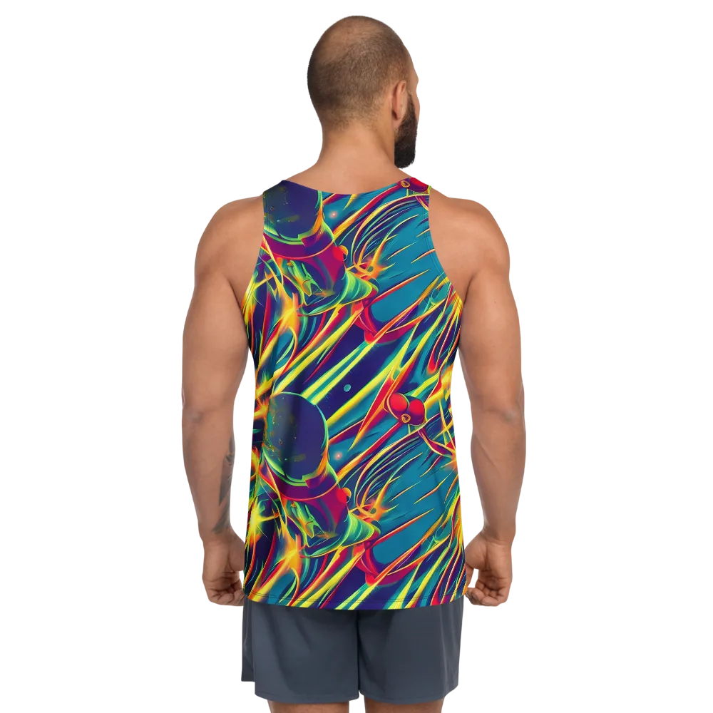 Cosmic Inferno on Men's Tank Top — Back