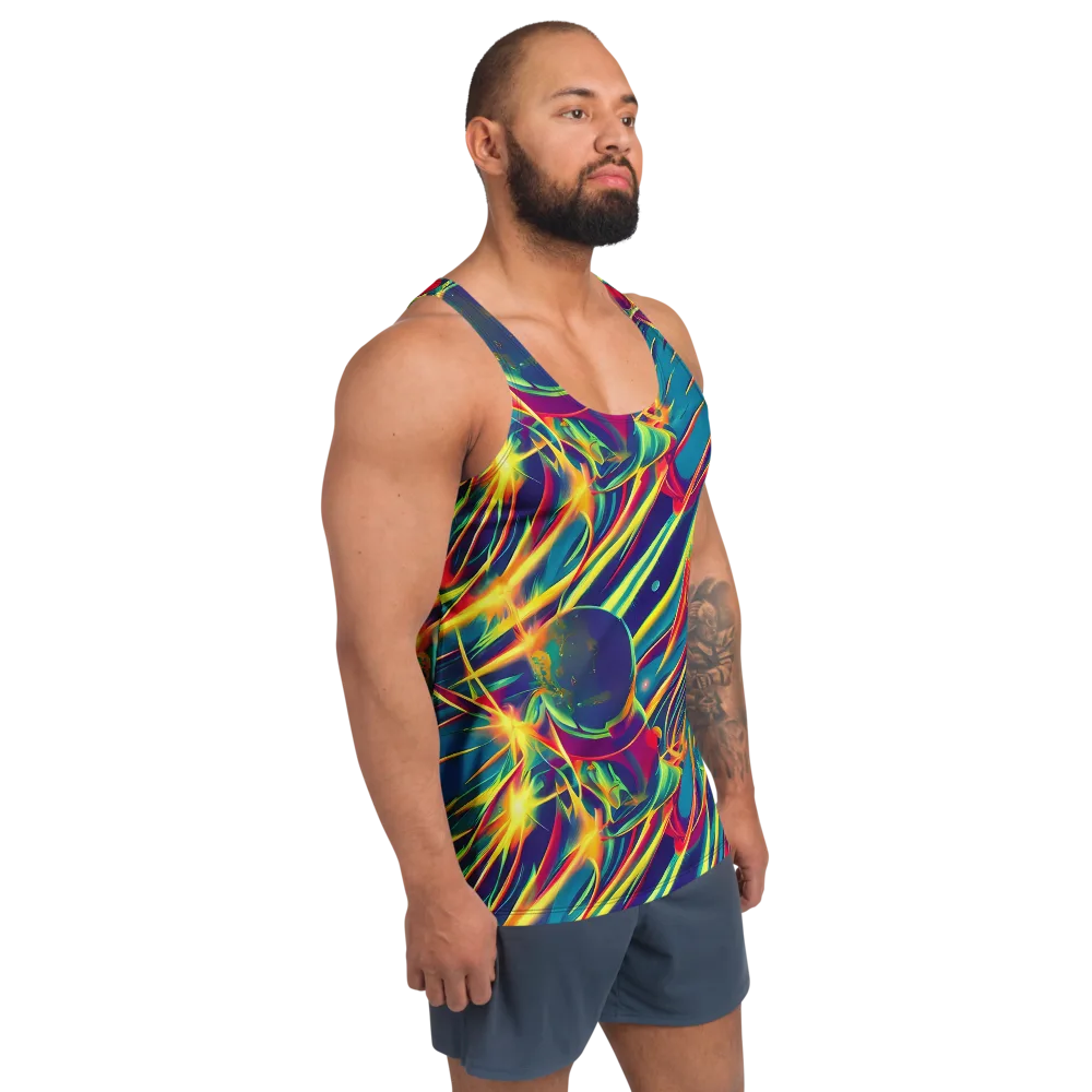 Cosmic Inferno on Men's Tank Top — Right Front