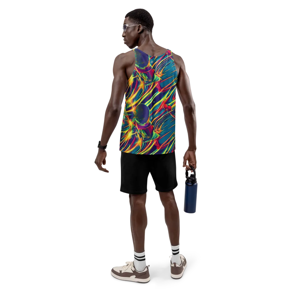 Cosmic Inferno on Men's Tank Top — Back