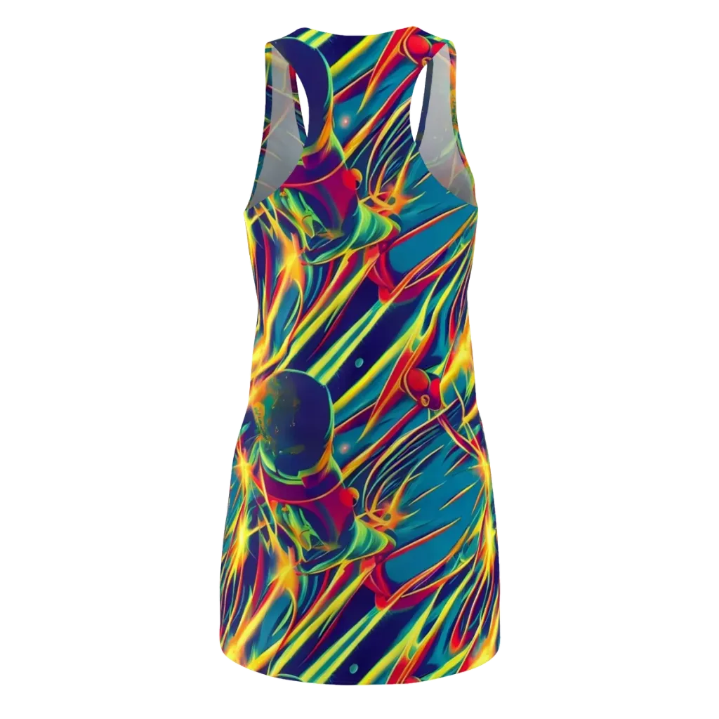 Cosmic Inferno on Racerback Dress — Back
