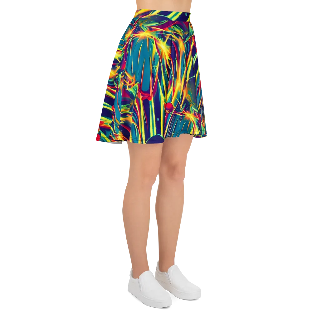 Cosmic Inferno on Skater Skirt — Right