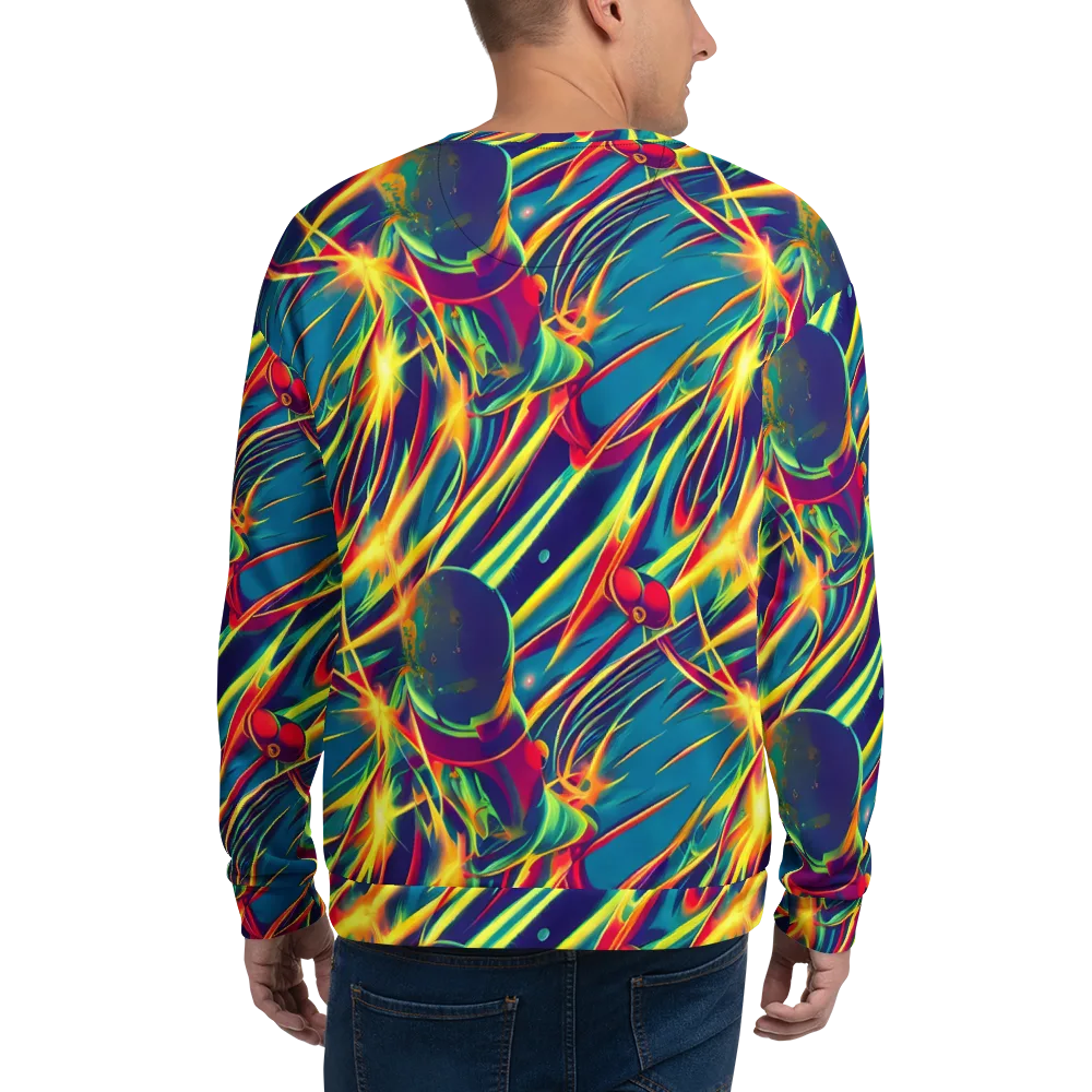 Cosmic Inferno on Sweatshirt — Back