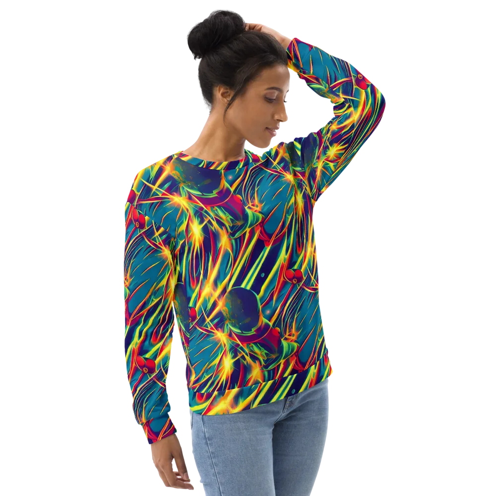 Cosmic Inferno on Sweatshirt — Right Front