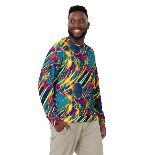 Cosmic Inferno on a Sweatshirt