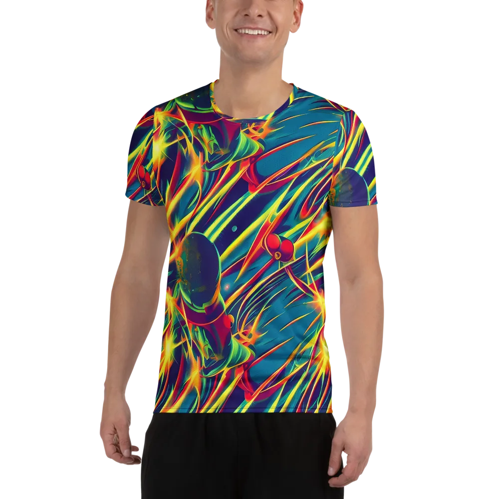 Cosmic Inferno on Men's Athletic T-Shirt — Front