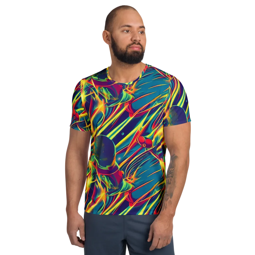 Cosmic Inferno on Men's Athletic T-Shirt — Front
