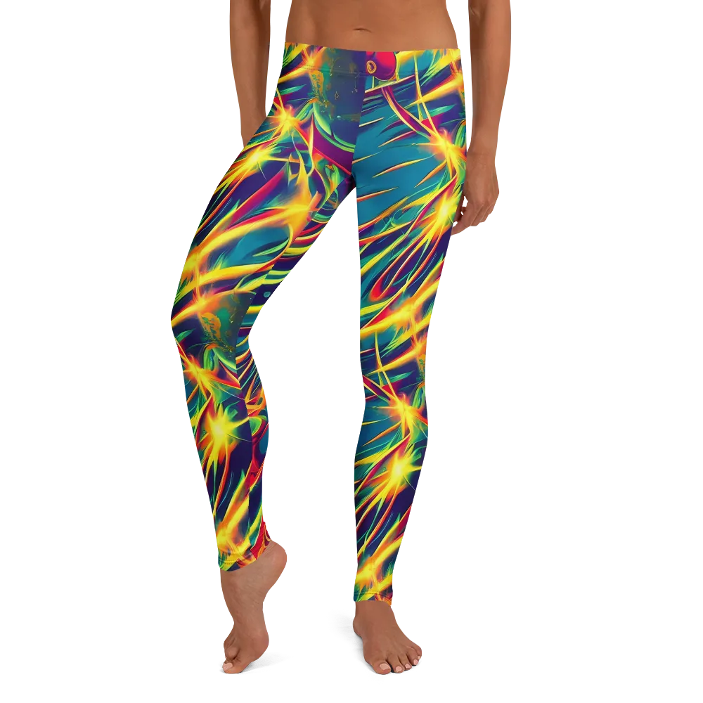 Cosmic Inferno on Leggings — Front