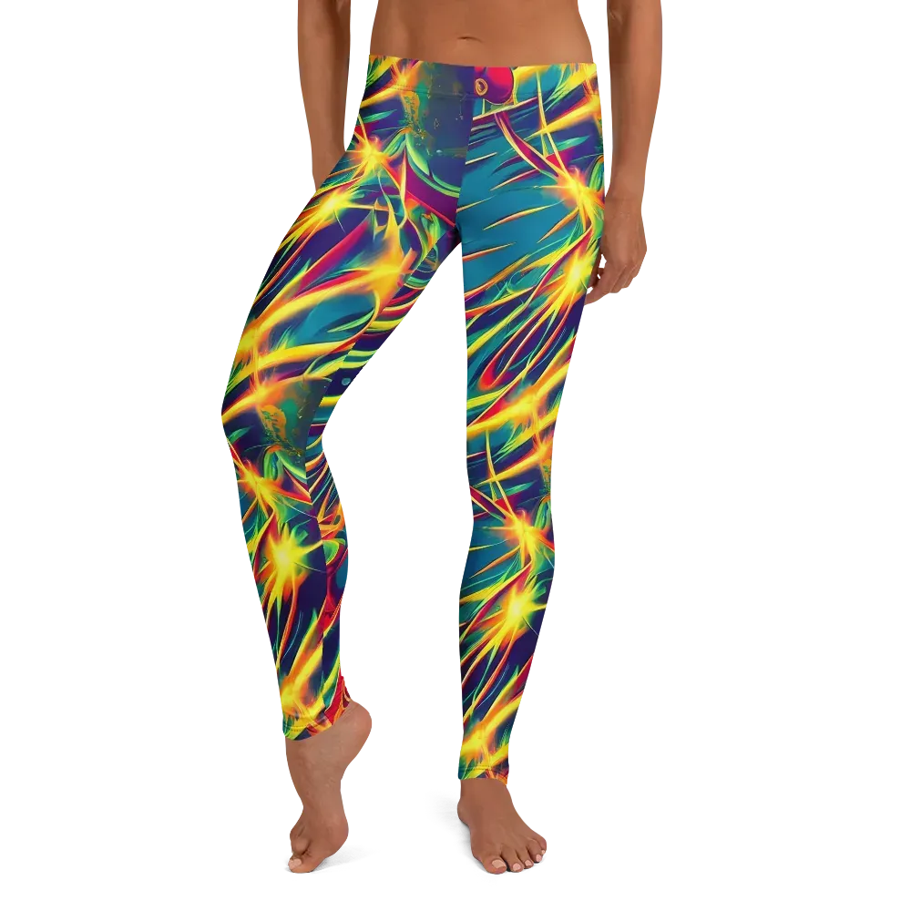 Cosmic Inferno on Leggings — Front