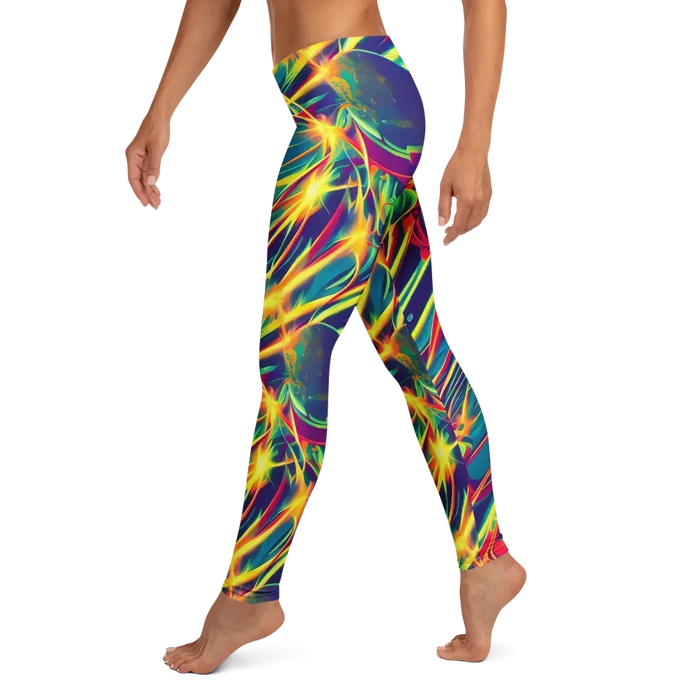 Cosmic Inferno on Leggings — Left