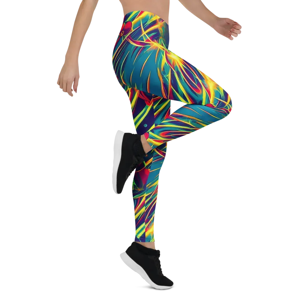 Cosmic Inferno on Leggings — Right