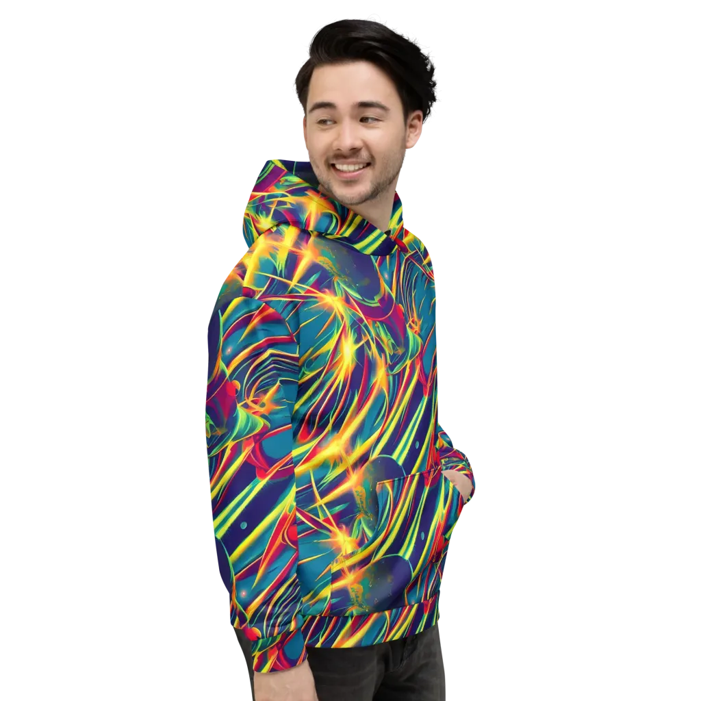 Cosmic Inferno on Hoodie — Right