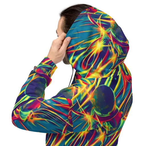 Cosmic Inferno on a Hoodie