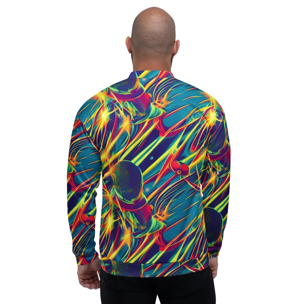 Cosmic Inferno on Bomber Jacket — Back
