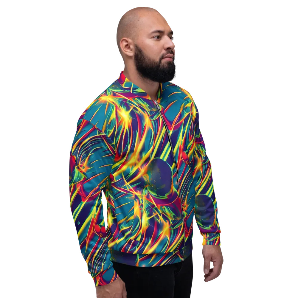 Cosmic Inferno on Bomber Jacket — Right