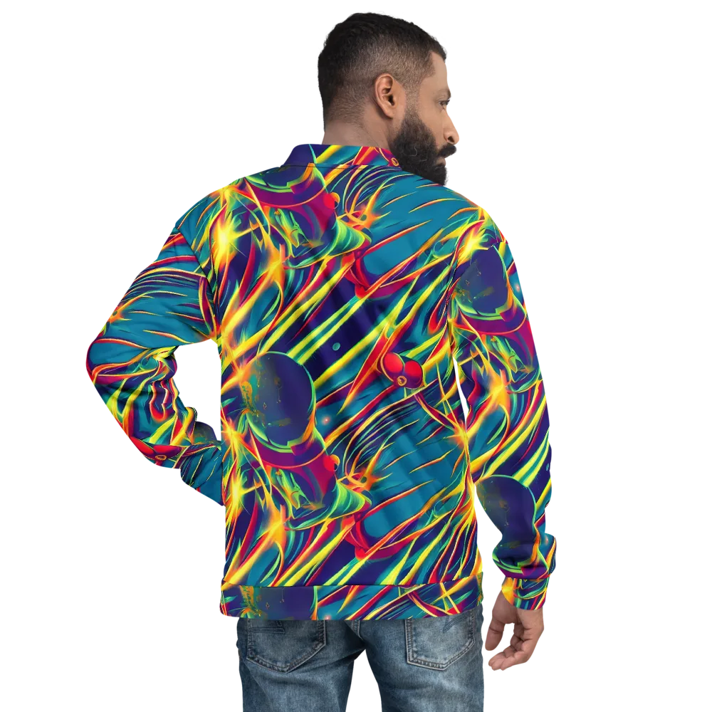 Cosmic Inferno on Bomber Jacket — Back