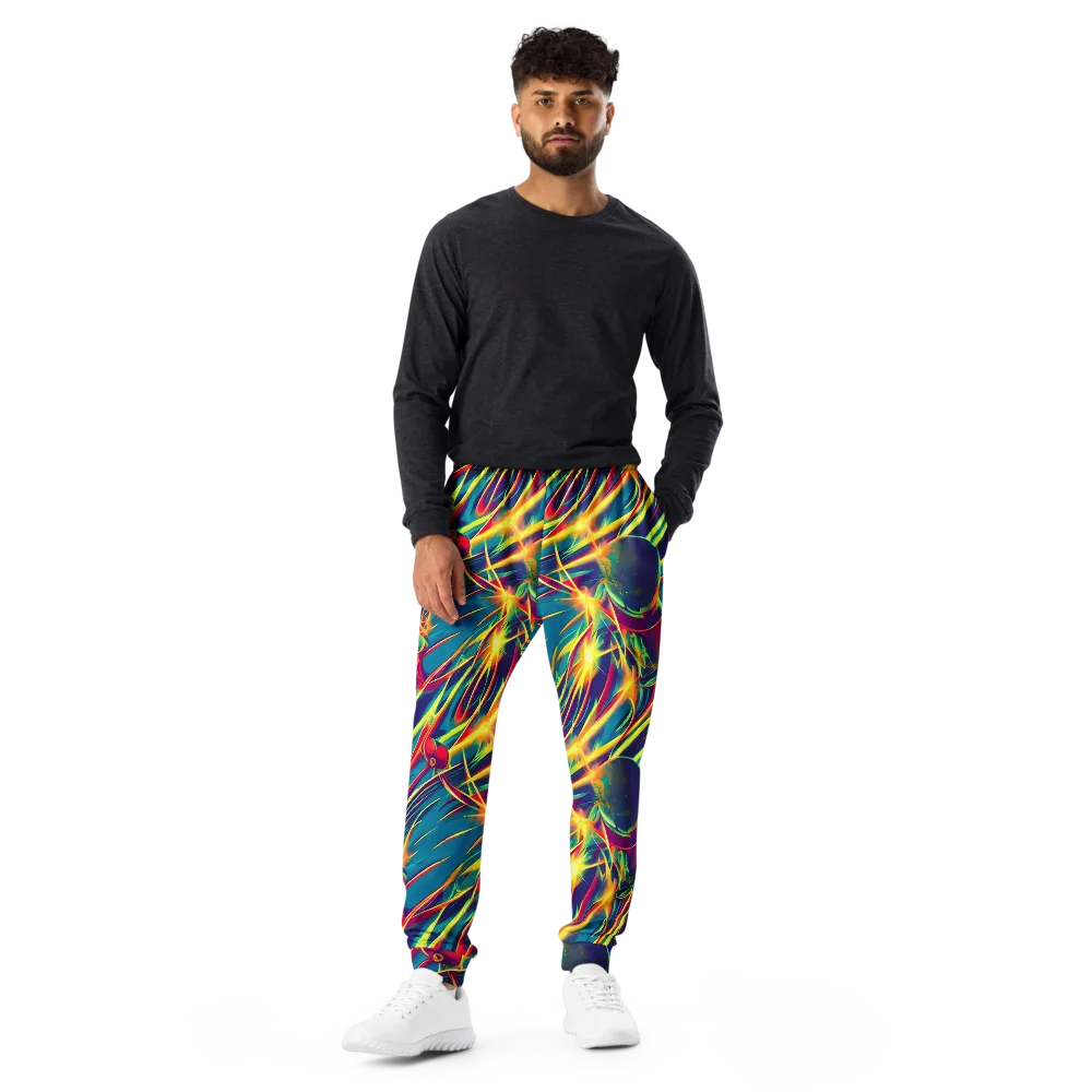 Cosmic Inferno on Men's Joggers — Front