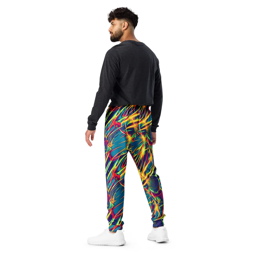 Cosmic Inferno on Men's Joggers — Back