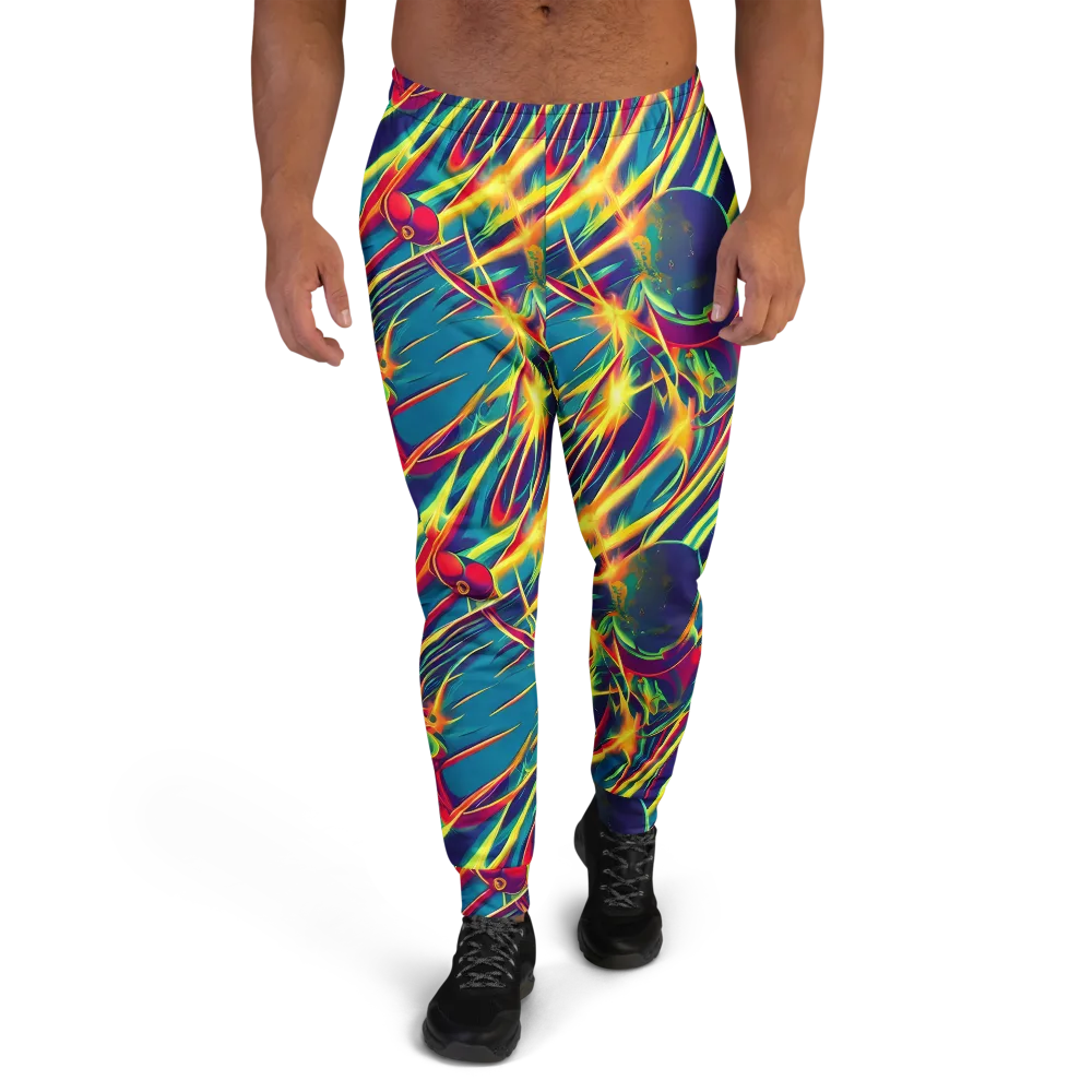 Cosmic Inferno on Men's Joggers — Front