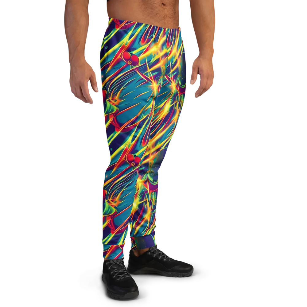 Cosmic Inferno on Men's Joggers — Right